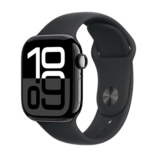 Apple Watch 10 42mm Alu Case With Sport Band Jet Black