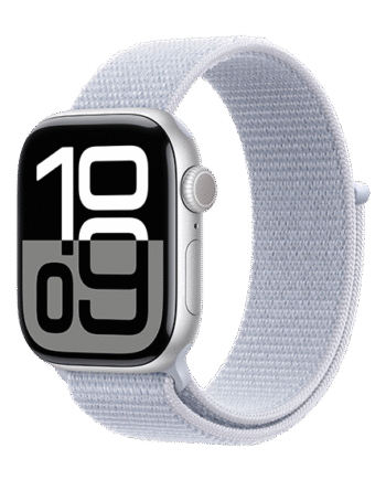 Apple Watch 10 42mm Silver Alu Case    Sport Loop Blue Cloud