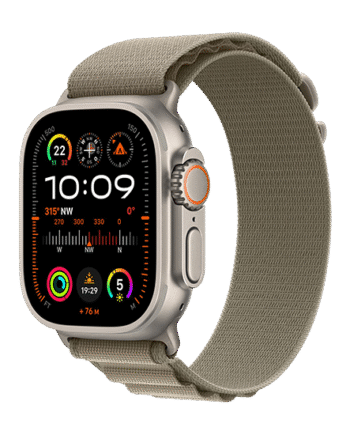Apple Watch Ultra   Lte 49mm Titanium Case With Alpine Loop   Olive